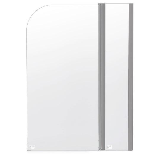 180 Degree Pivot Door 6mm Safety Glass Bath Shower Screen 1200x1400mm By Della Francesca