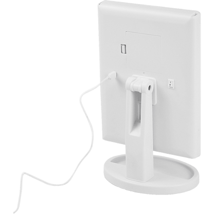 Makeup Mirror With LED Light Standing Mirror Magnifying Tri-Fold Touch