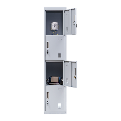 4-Door Vertical Locker for Office Gym Shed School Home Storage