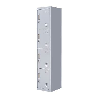 4-Door Vertical Locker for Office Gym Shed School Home Storage