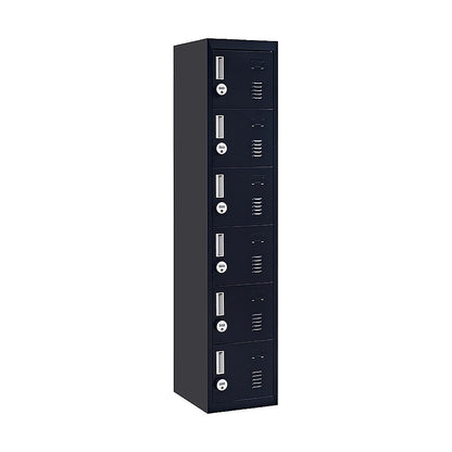 6-Door Locker for Office Gym Shed School Home Storage