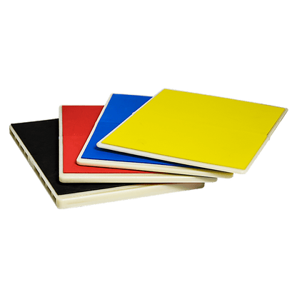 Martial Arts Supply Rebreakable Board Taekwondo, MMA, Karate-Set: Yellow, Blue, Red & Black
