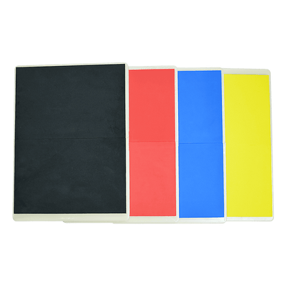 Martial Arts Supply Rebreakable Board Taekwondo, MMA, Karate-Set: Yellow, Blue, Red & Black