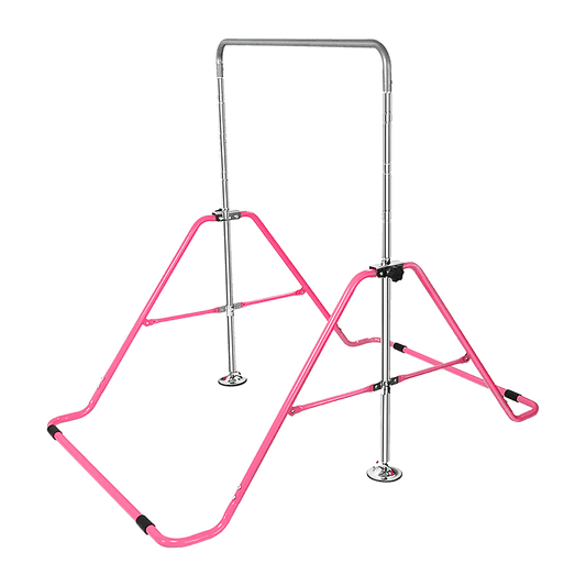 Kids Gymnastics Bars Training Horizontal Bar Monkey Kip Bar Pink