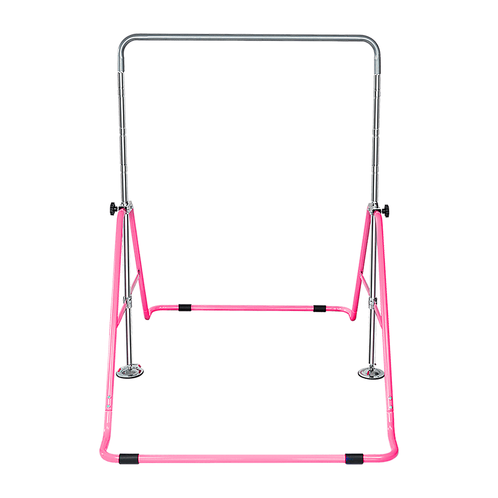Kids Gymnastics Bars Training Horizontal Bar Monkey Kip Bar Pink