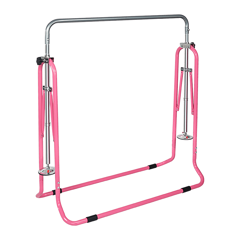 Kids Gymnastics Bars Training Horizontal Bar Monkey Kip Bar Pink