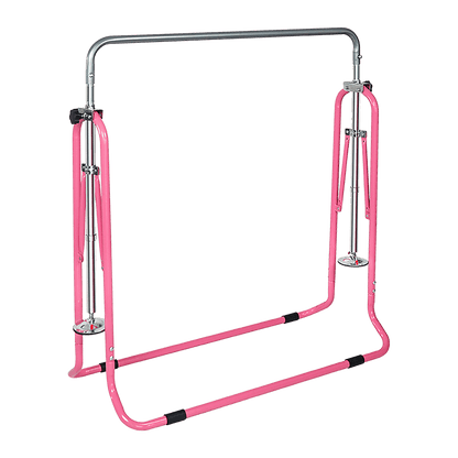 Kids Gymnastics Bars Training Horizontal Bar Monkey Kip Bar Pink