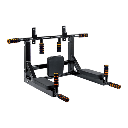 Heavy Duty Wall Mounted Power Station - Knee Raise - Pull Up - Chin Up -Dips Bar