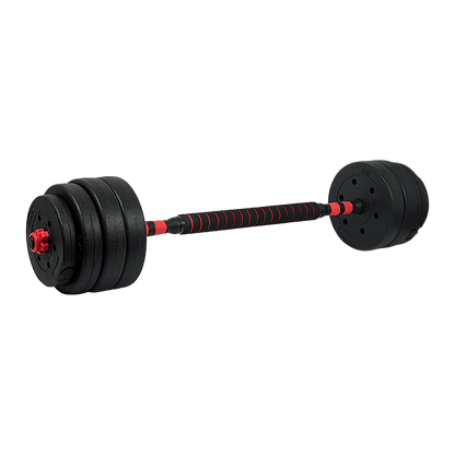40kg Adjustable Rubber Dumbbell Set Barbell Home GYM Exercise Weights