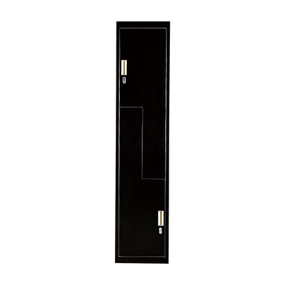 Black Two-Door L-shaped Office Gym Shed Storage Lockers