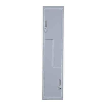 Grey Two-Door L-shaped Office Gym Shed Storage Lockers
