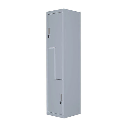 Grey Two-Door L-shaped Office Gym Shed Storage Lockers