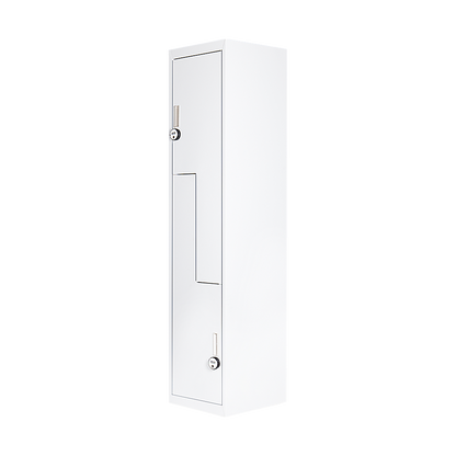 Grey Two-Door L-shaped Office Gym Shed Storage Lockers