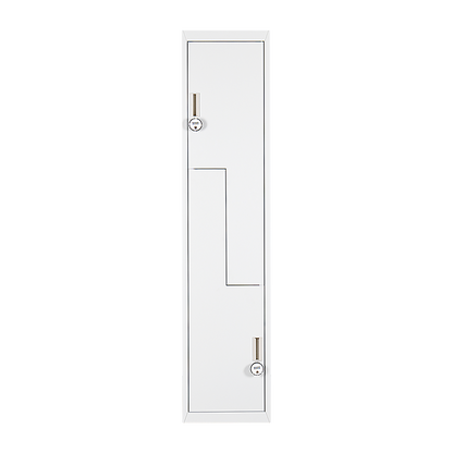 Grey Two-Door L-shaped Office Gym Shed Storage Lockers