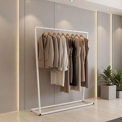Commercial Clothing Garment Rack Retail Shop White