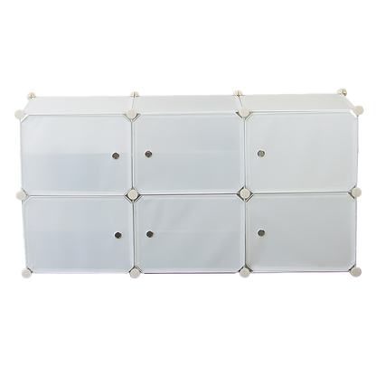 White Cube DIY Shoe Cabinet Rack Storage Portable Stackable Organiser Stand