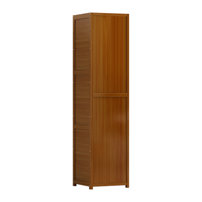 Bamboo 5-Shelf Bookcase – Tall Display Storage Rack Stand for Living Room, Bedroom, Office or Home Organisation