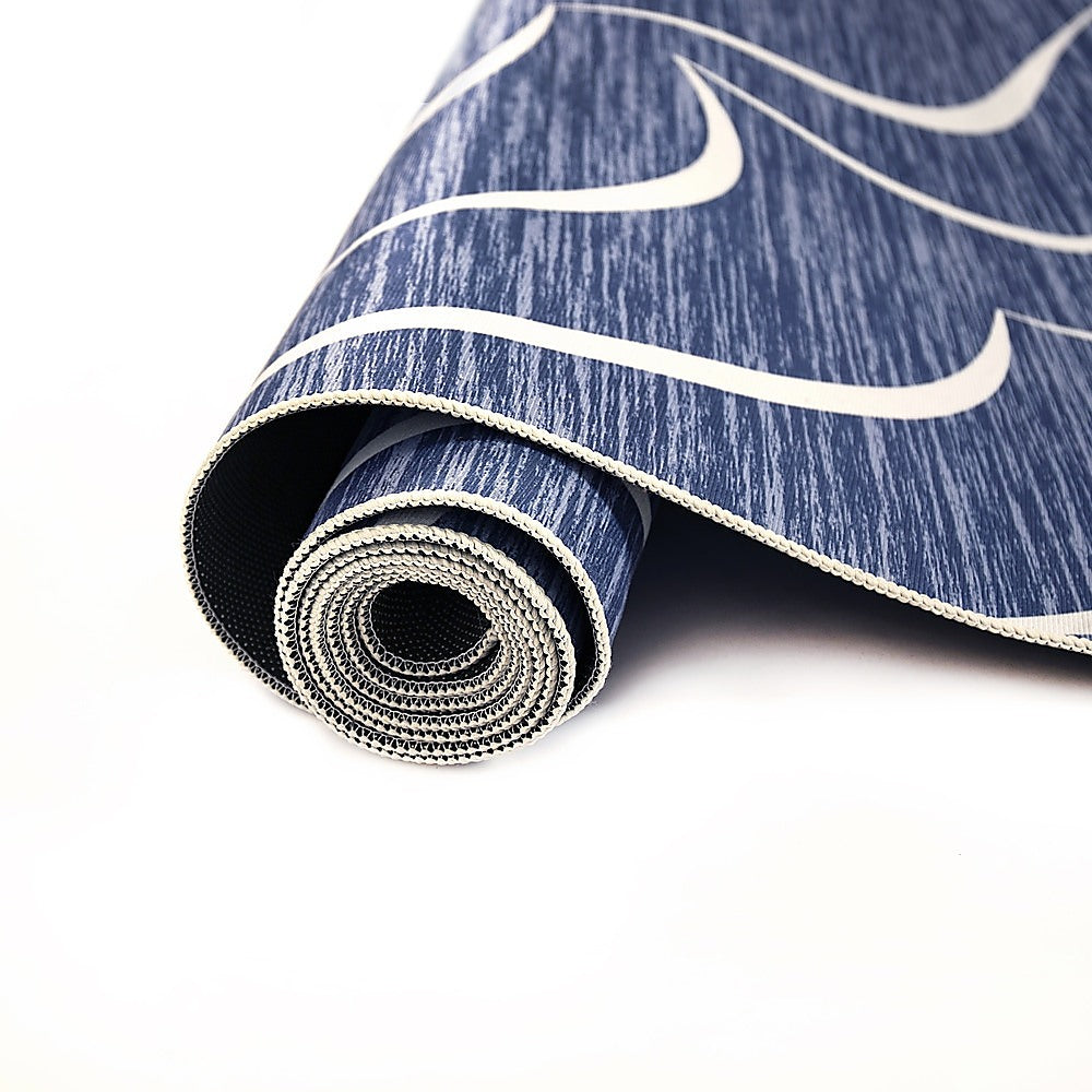 200x300cm Large Floor Blue Wave Lines Rug – Modern Area Carpet for Bedroom, Living Room, Lounge or Home Décor Mat