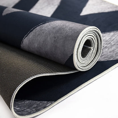 200x300cm Large Floor Blue Chevron Stripes Rug – Modern Area Carpet for Bedroom, Living Room, Lounge or Home Décor Mat