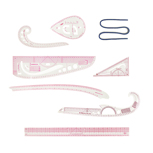 9pc French Curve Ruler Set DIY Sewing Pattern Measuring Tool for Dressmaker