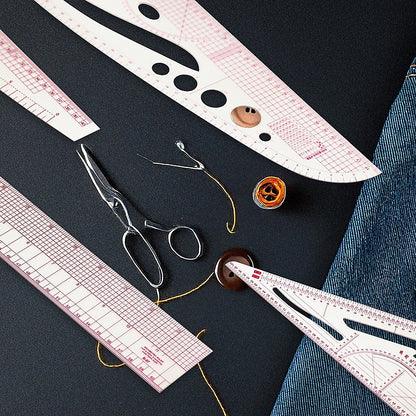 9pc French Curve Ruler Set DIY Sewing Pattern Measuring Tool for Dressmaker