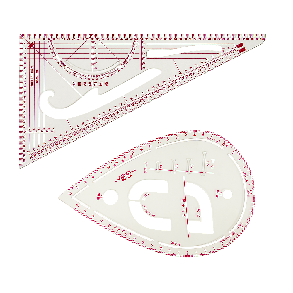 9pc French Curve Ruler Set DIY Sewing Pattern Measuring Tool for Dressmaker