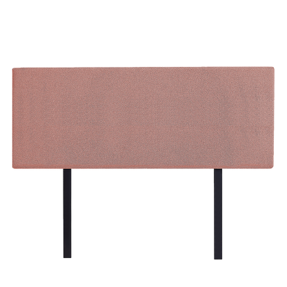 Linen Fabric Double Bed Deluxe Headboard Bedhead - Pearl Copper Brown