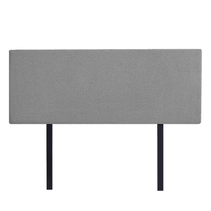 Linen Fabric Double Bed Deluxe Headboard Bedhead - Night Ash
