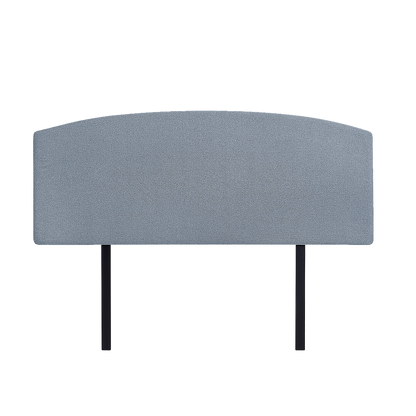 Linen Fabric Double Bed Curved Headboard Bedhead - Berlin Blue