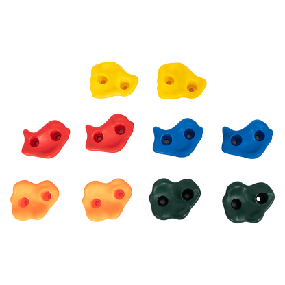 Deluxe 10 x Holds for Rock Climbing Wall Kids Outdoor Playground