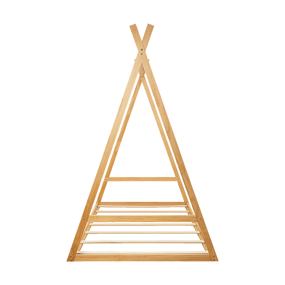 Kids Tent Montessori Toddler Floor Bed Wooden Bedframe