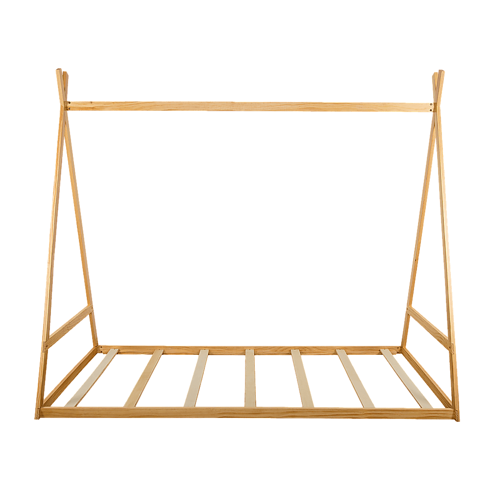 Kids Tent Montessori Toddler Floor Bed Wooden Bedframe