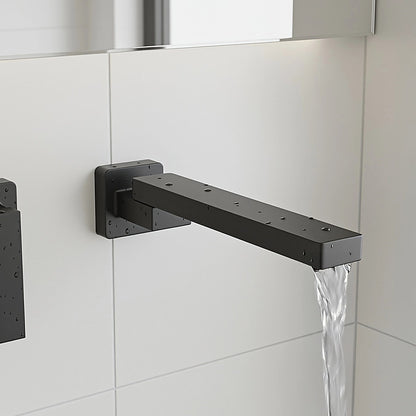 Bath In Wall Swivel Spout in Matte Black