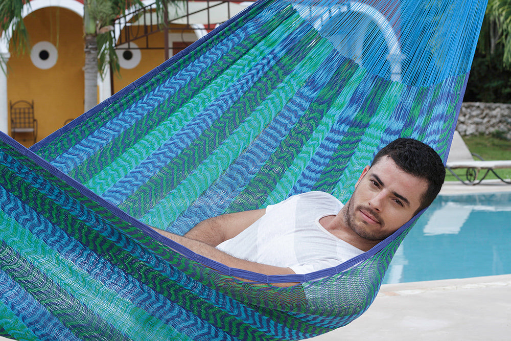 Cotton Mexican Hammock – Caribe– Queen Size