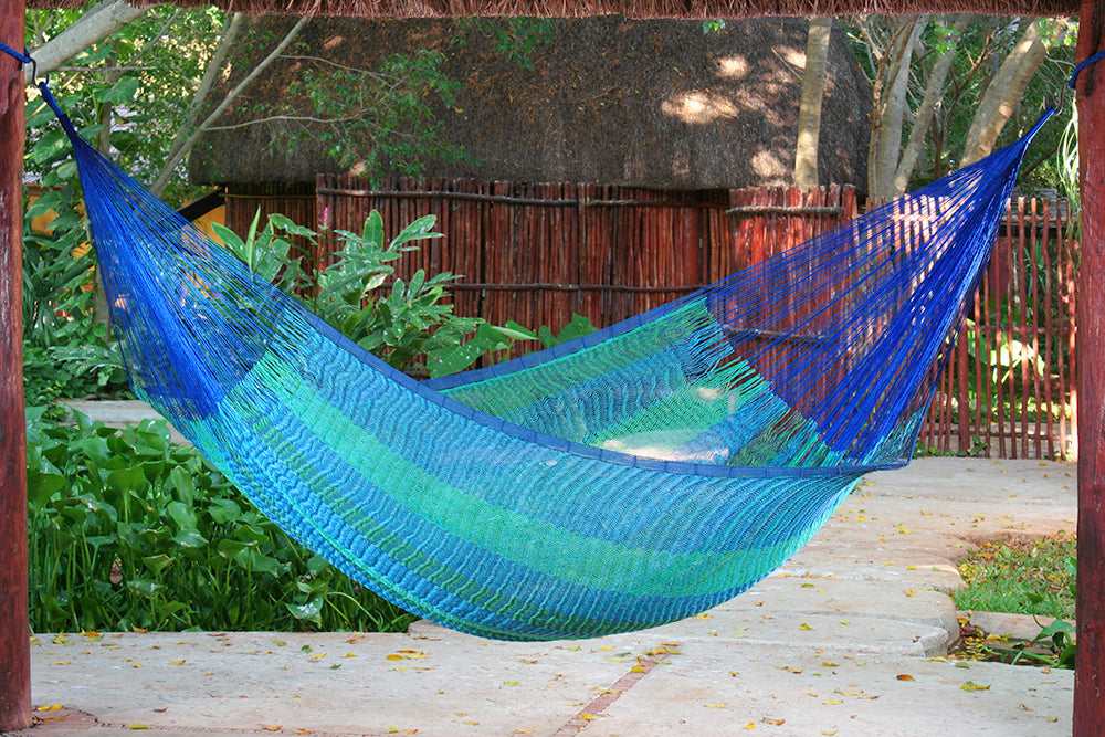 Cotton Mexican Hammock – Caribe– Queen Size