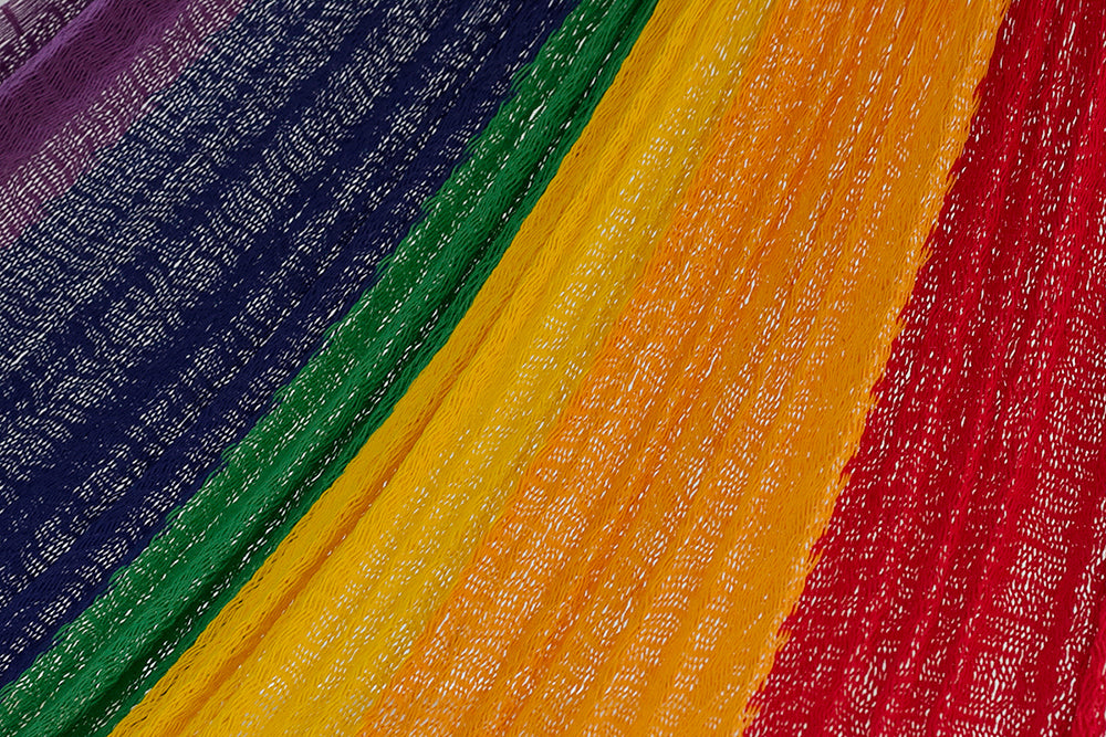 Cotton Mexican Hammock – Rainbow – King Size