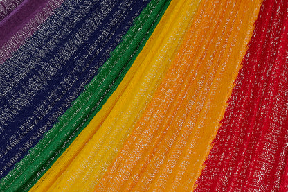 Cotton Mexican Hammock – Rainbow – King Size