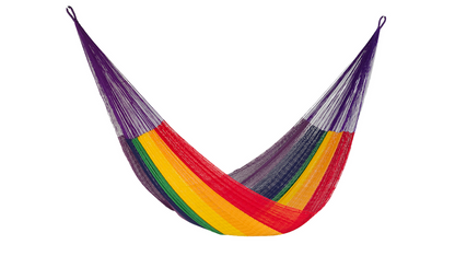 Cotton Mexican Hammock – Rainbow – King Size