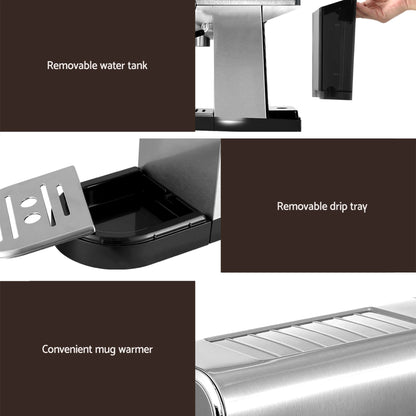 Devanti Cordless Wet Dry Vacuum Mop plus Coffee Maker Machine Espresso