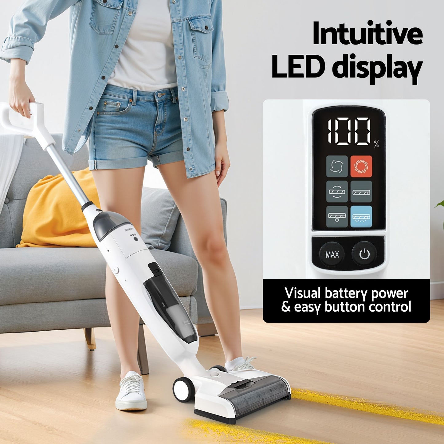 Devanti Wet Dry Stick Vacuum Cleaner 200W