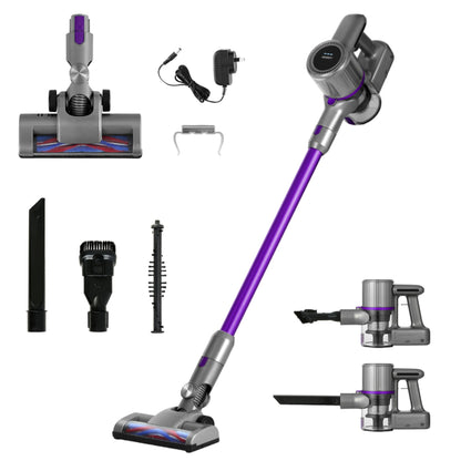 Devanti Stick Vacuum Cleaner Bagless Cordless 120W Purple