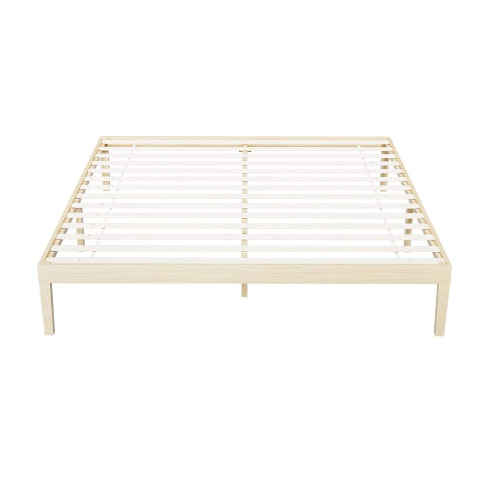 Artiss Bed Frame King Size Wooden Base Mattress Platform Timber Pine BRUNO