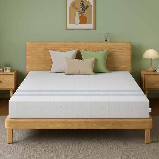 20cm Queen Reversible Gel Memory Foam Mattress BedStory Medium Soft & Firm
