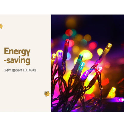 Jingle Jollys 50M Christmas Lights String Light Xmas Decoration Multi Colour