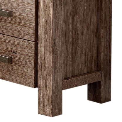 Bedside Table 2 drawers Night Stand Solid Wood Acacia Oak Colour
