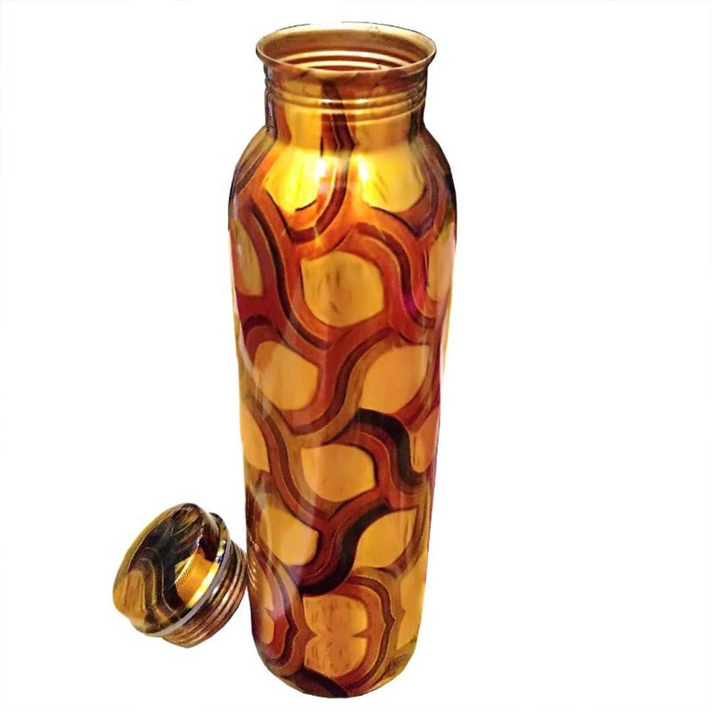 Golden Pure Copper Water Bottle 1000ml