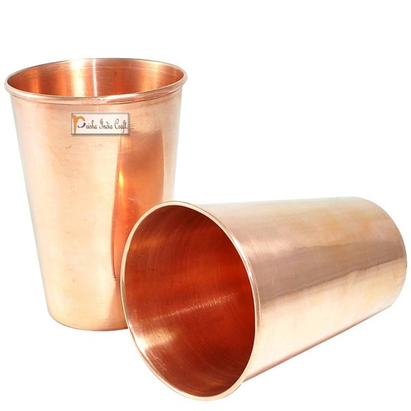 Set of 2 Copper Tumblers 450ML