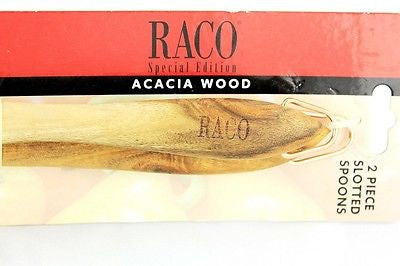 Raco Special Edition ACACIA WOOD 2pc Slotted Spoon Set - LifeStylz