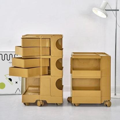 ArtissIn Storage Trolley Bedside Table 5 Tier Cart Boby Replica Yellow