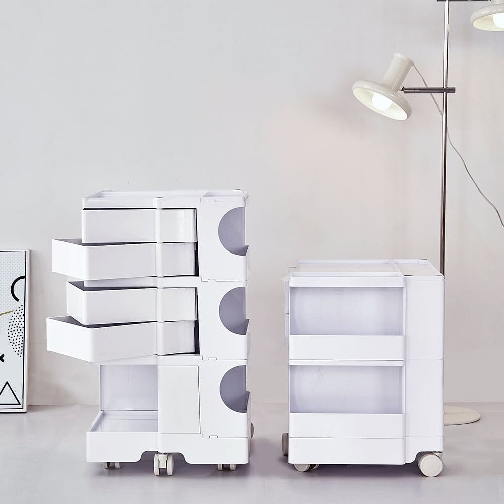 ArtissIn Storage Trolley Bedside Table 3 Tier Cart Boby Replica White
